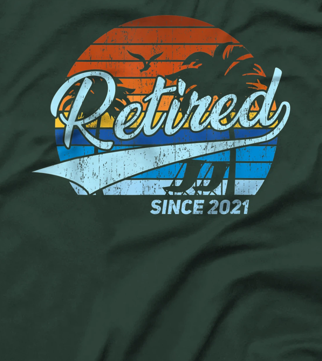 Vintage Sun Island Retired Since 2021 Graphic T-Shirt