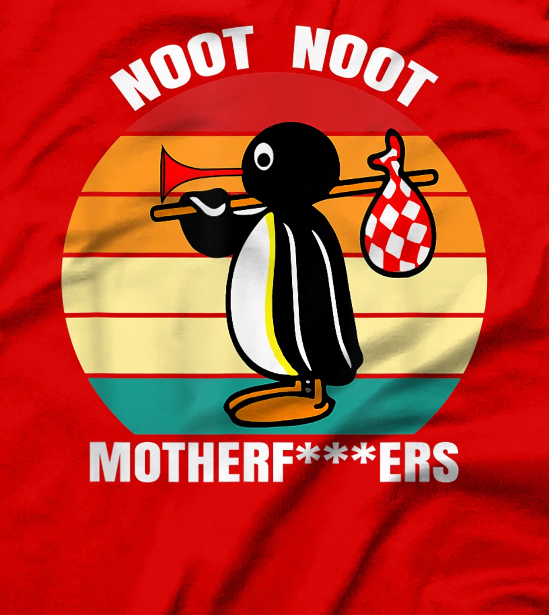 Pingu Penguin Noot Noot Mother Vintage Gift Idea T-Shirt