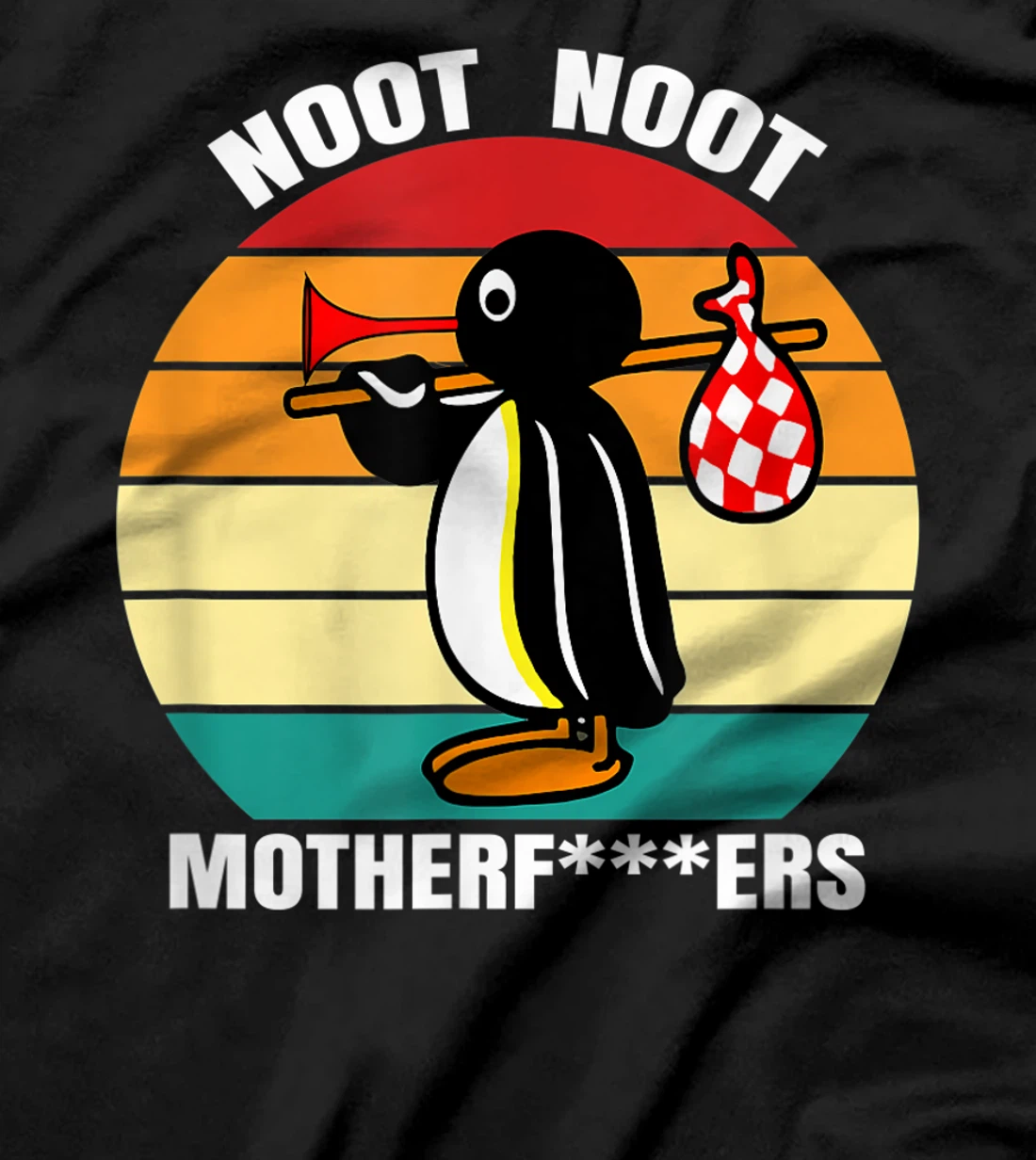 Pingu Penguin Noot Noot Mother Vintage Gift Idea T-Shirt