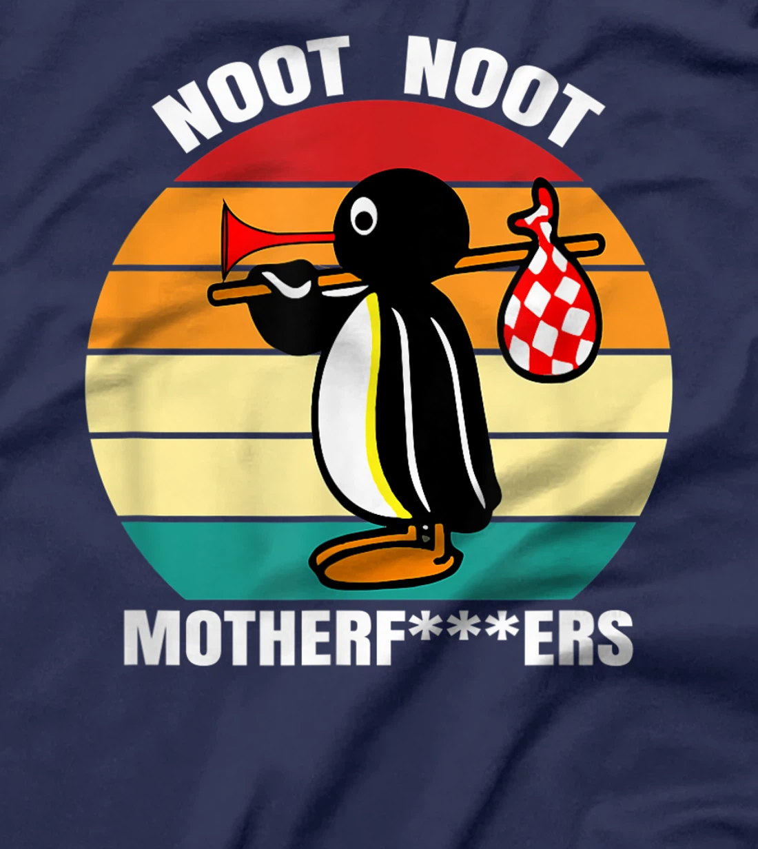 Pingu Penguin Noot Noot Mother Vintage Gift Idea T-Shirt