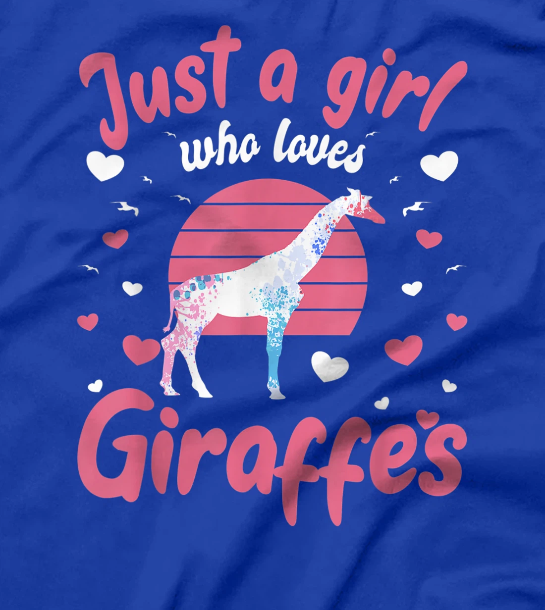 Just a Girl Who Loves Giraffes Girrafe Lover Gift T-Shirt