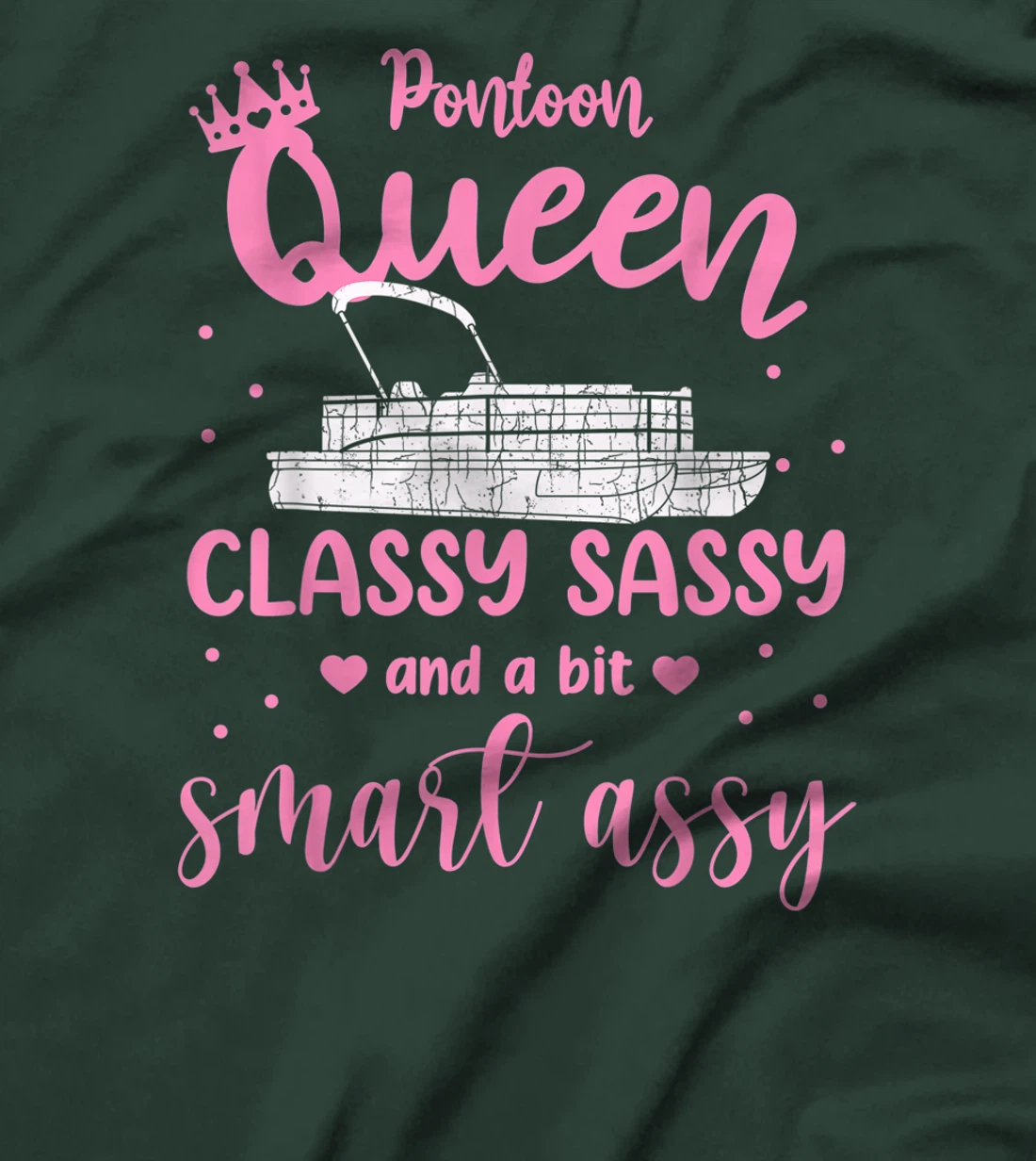 Pontoon Queen T Shirt For Women Pontoon Queen T-Shirt