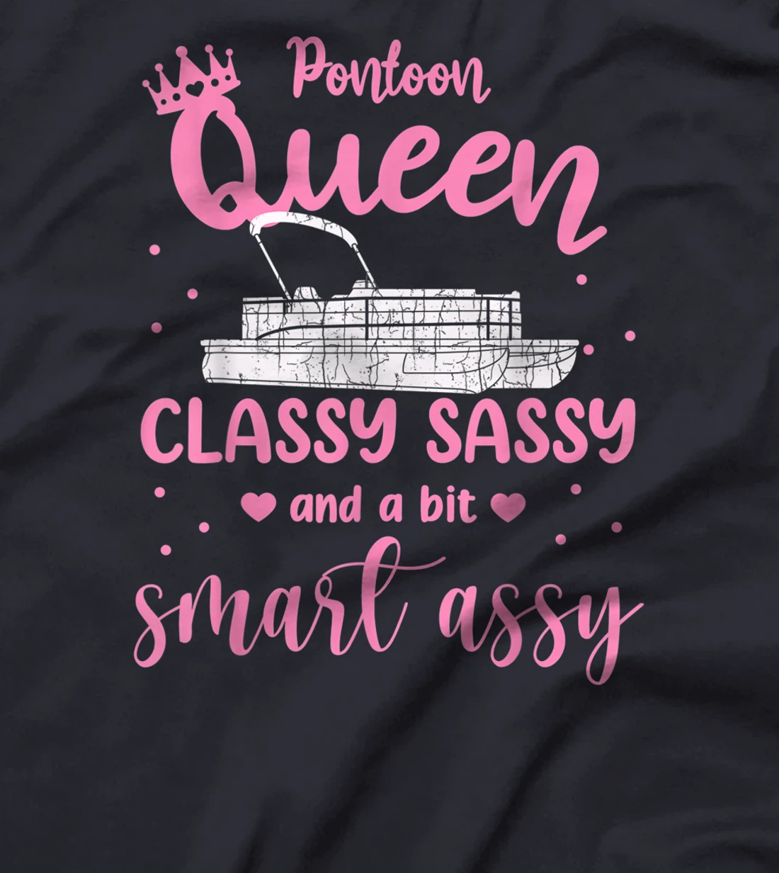 Pontoon Queen T Shirt For Women Pontoon Queen T-Shirt