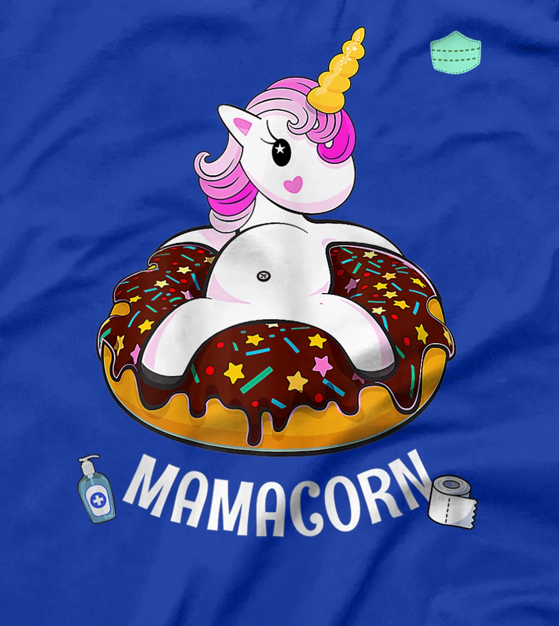Womens Sweet & Cute Unicorn Donut Shirt T-Shirt