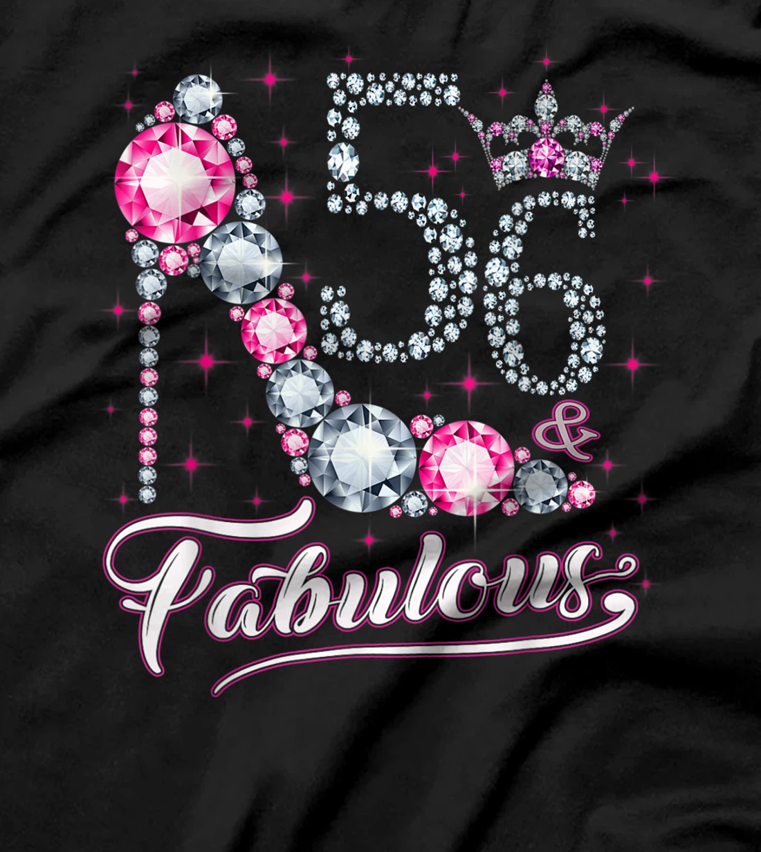 56 And & Fabulous 1965 56Th Birthday Gift Tee For Womens T-Shirt