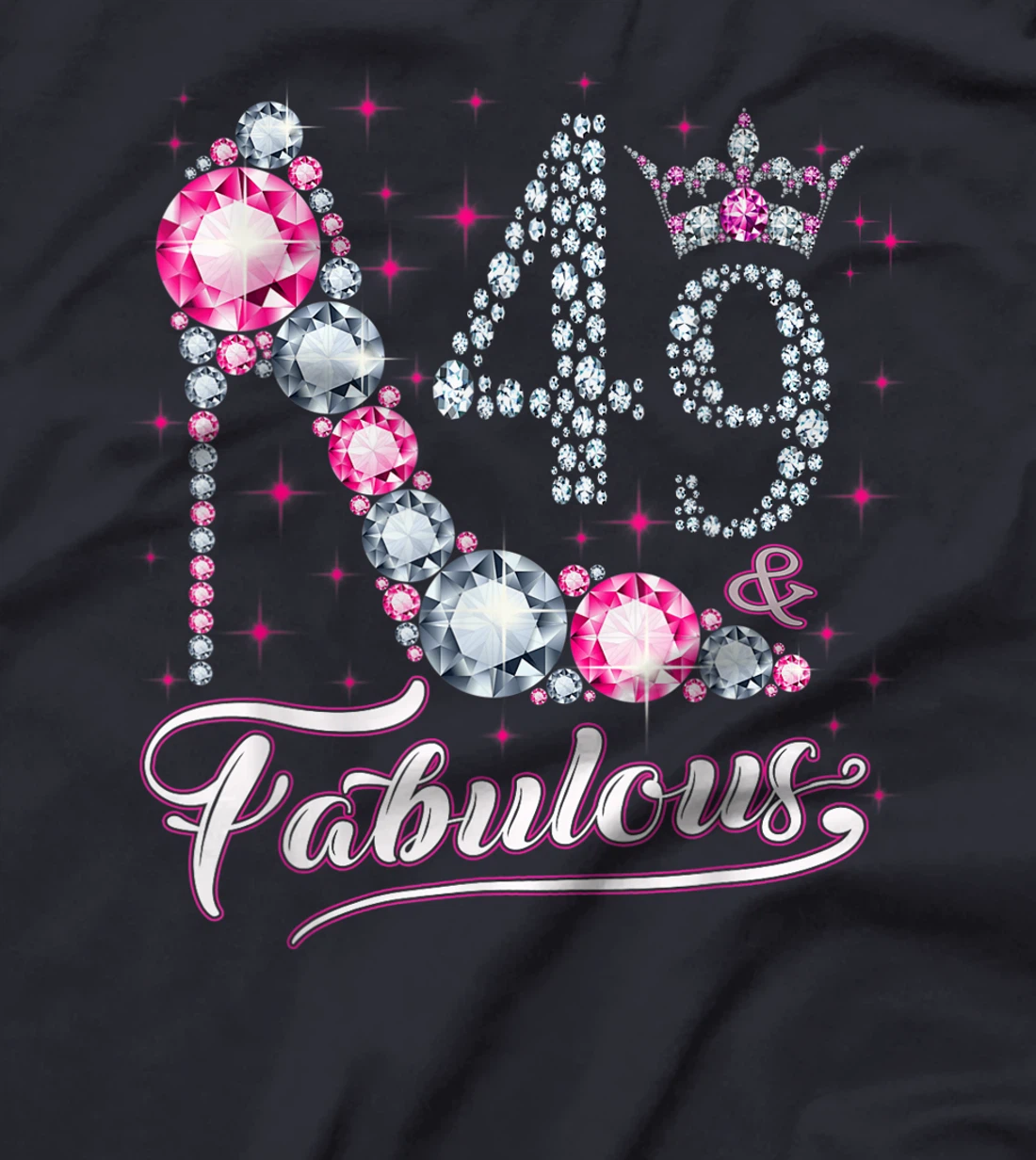 49 And & Fabulous 1972 49Th Birthday Gift Tee For Womens T-Shirt