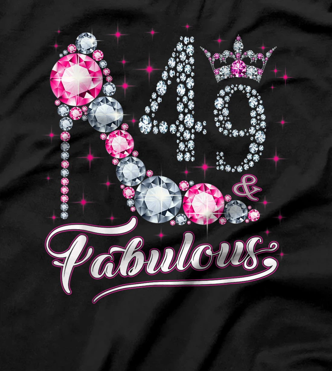 49 And & Fabulous 1972 49Th Birthday Gift Tee For Womens T-Shirt