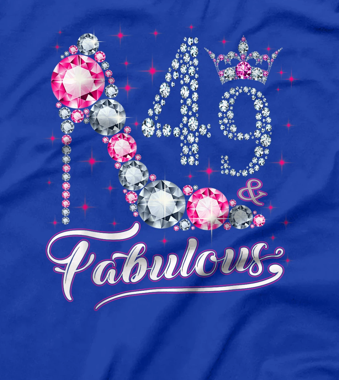 49 And & Fabulous 1972 49Th Birthday Gift Tee For Womens T-Shirt