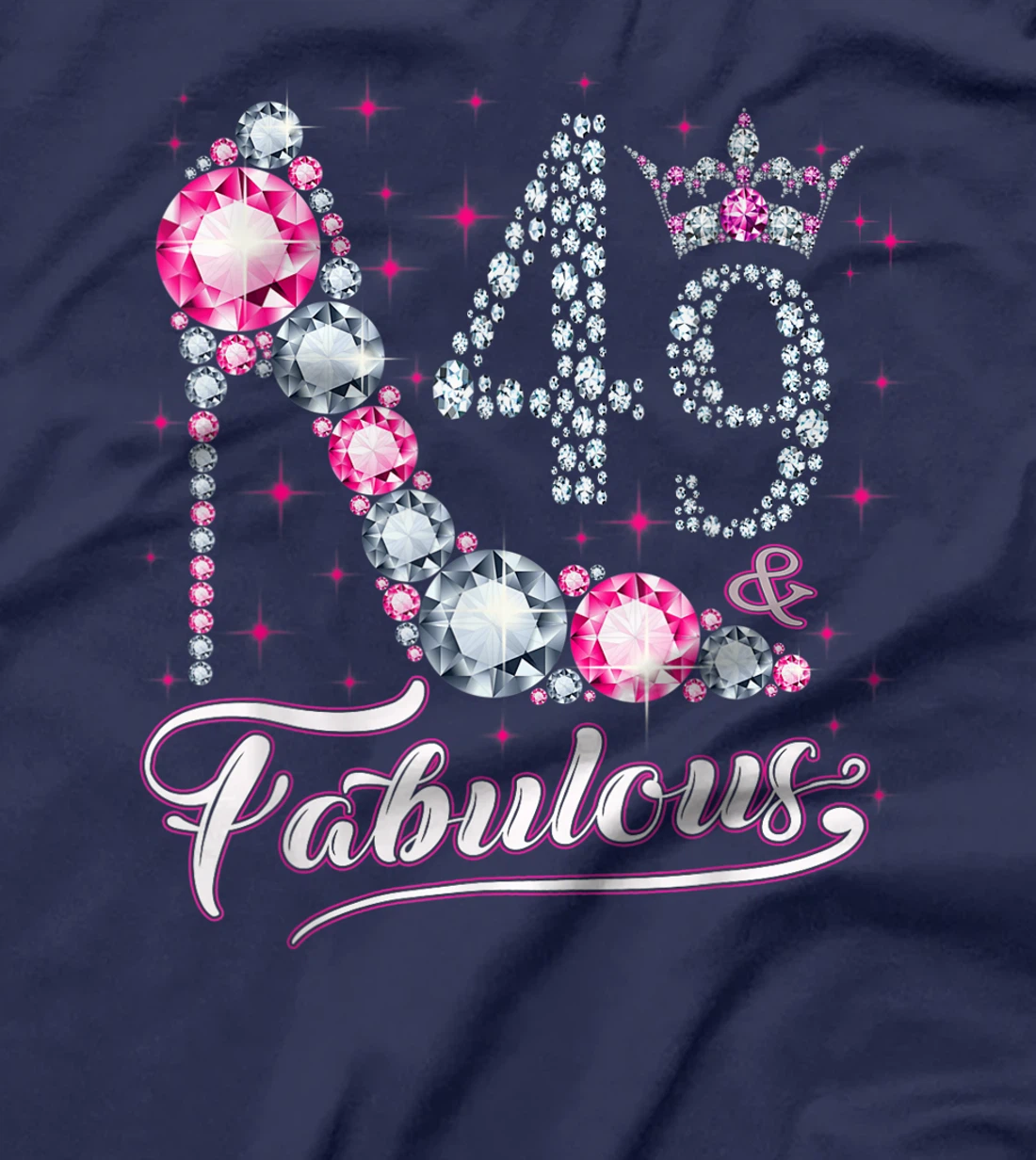 49 And & Fabulous 1972 49Th Birthday Gift Tee For Womens T-Shirt