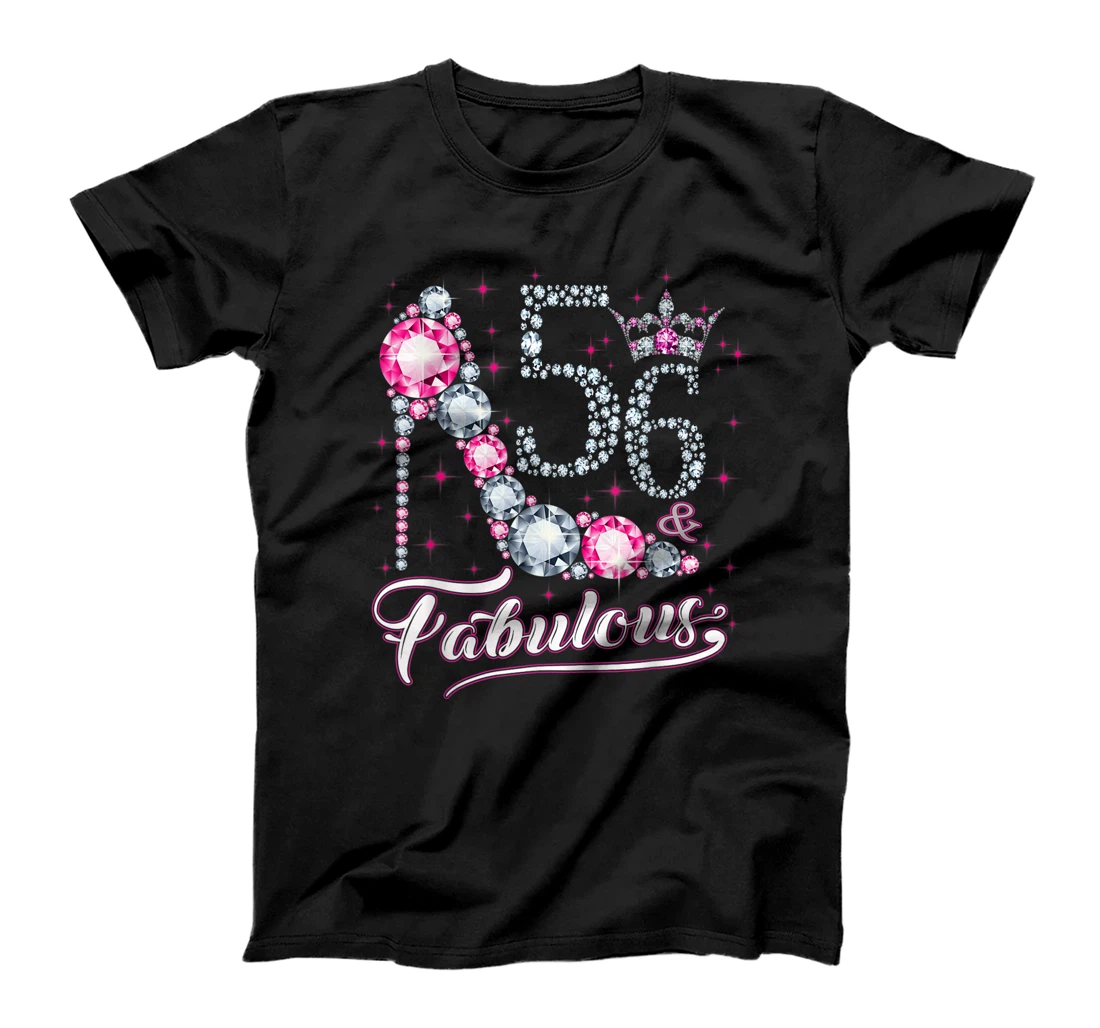 56 And & Fabulous 1965 56Th Birthday Gift Tee For Womens T-Shirt