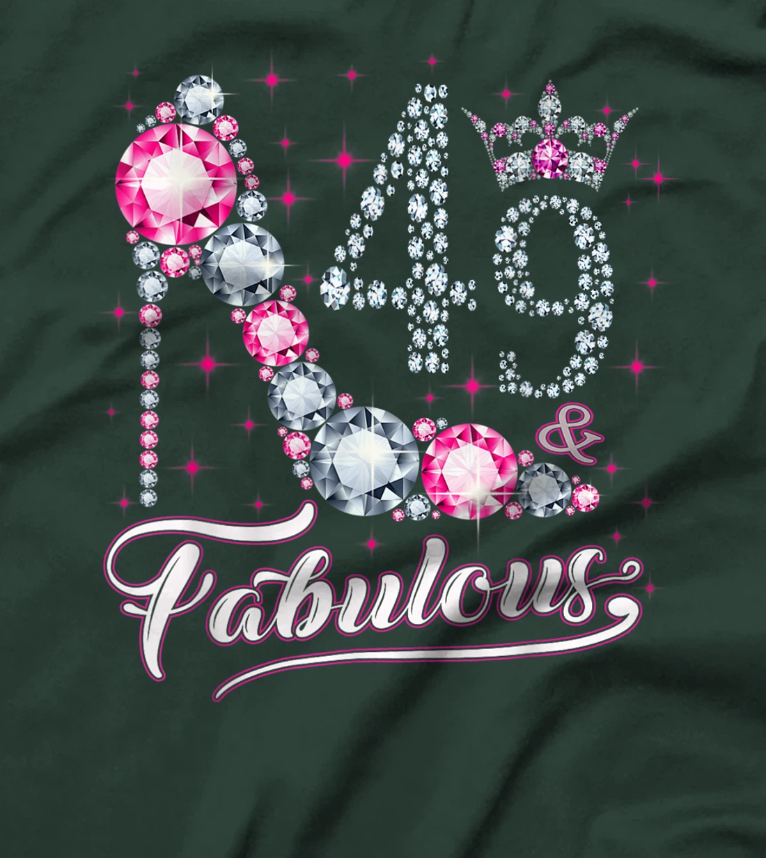 49 And & Fabulous 1972 49Th Birthday Gift Tee For Womens T-Shirt