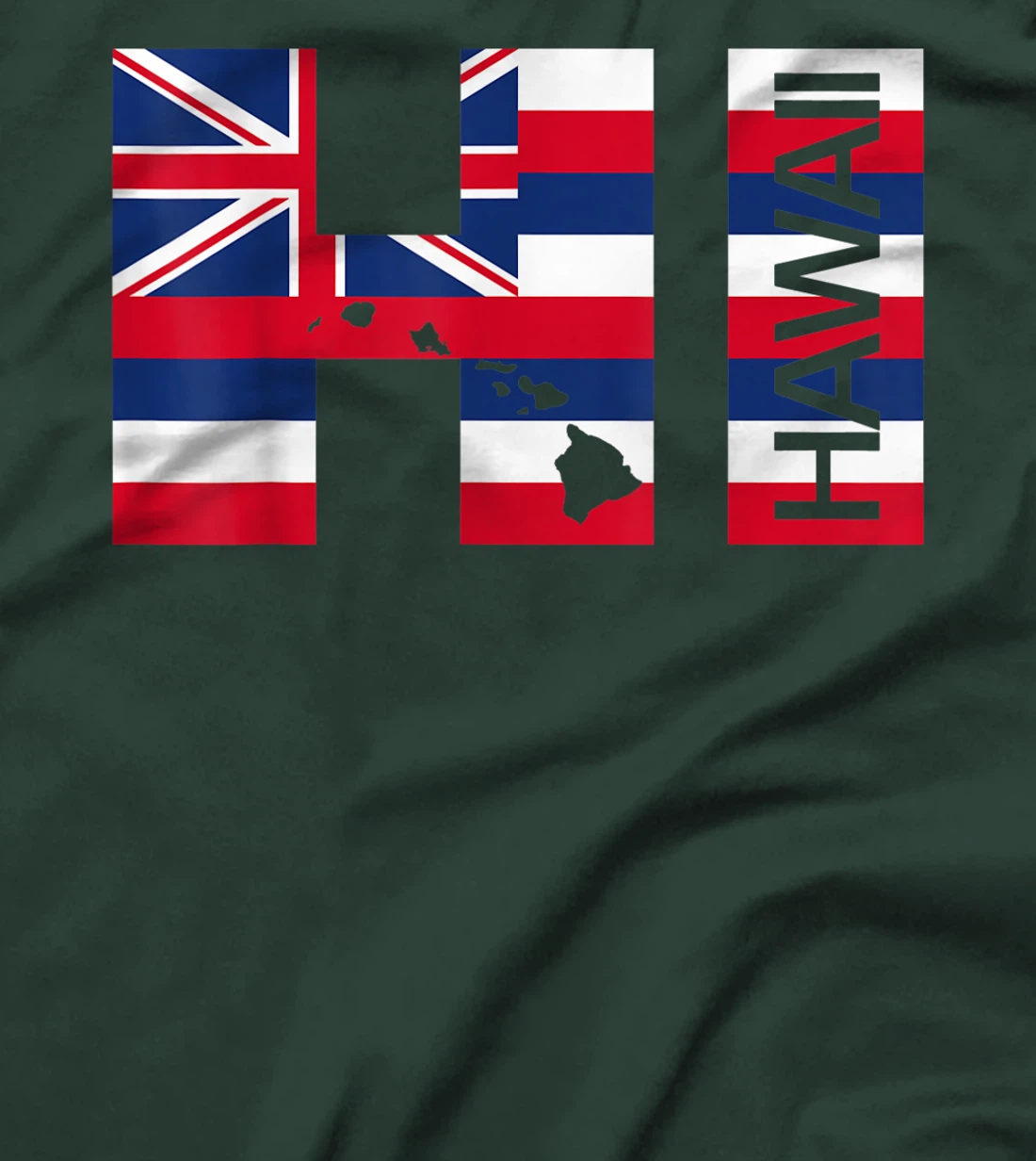Hawaiian Islands Hawaiian Flag T-Shirt