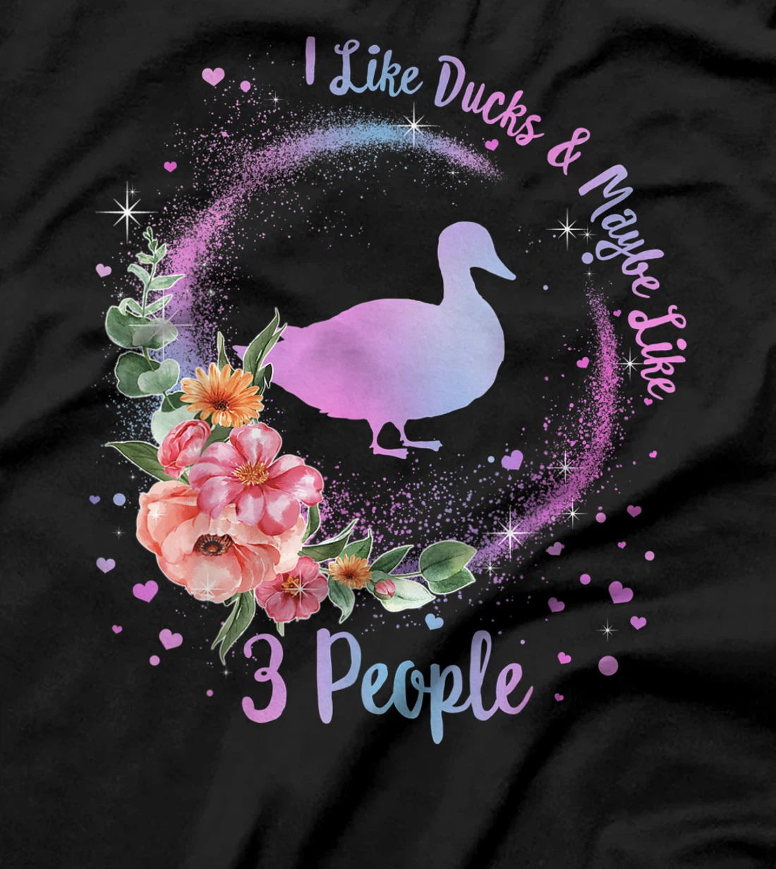 Duck Mom I Like Ducks Maybe Like 3 People Duck Lover Girls T-Shirt