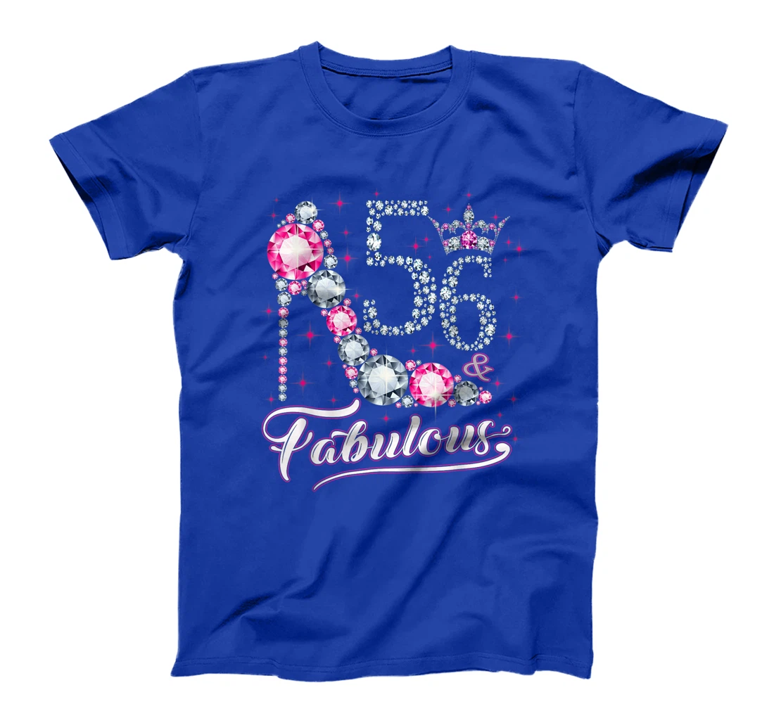 56 And & Fabulous 1965 56Th Birthday Gift Tee For Womens T-Shirt