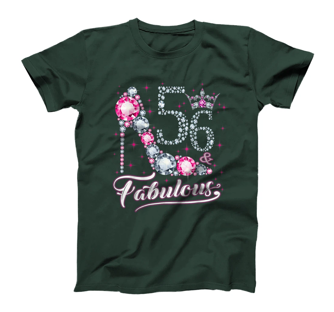56 And & Fabulous 1965 56Th Birthday Gift Tee For Womens T-Shirt