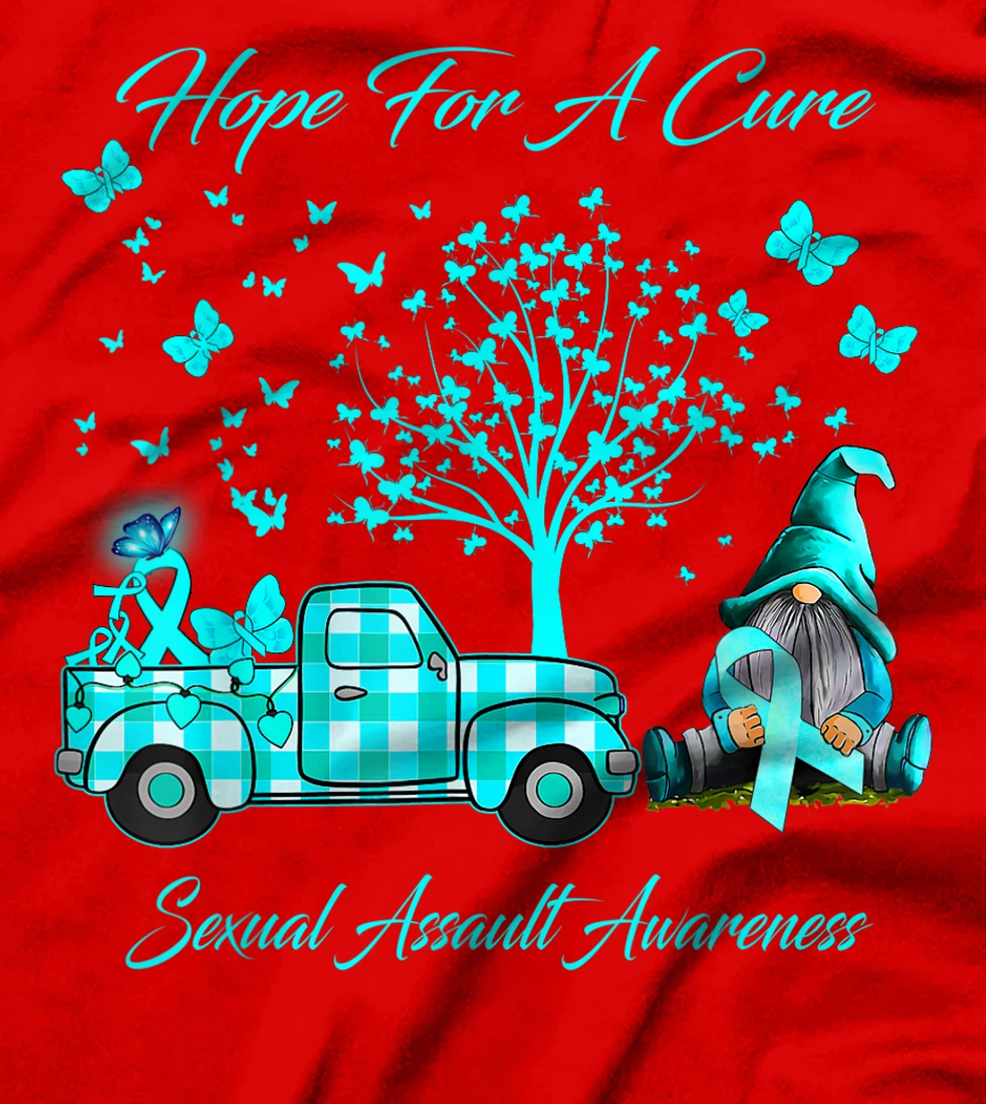Hope For A Cure Sexual Assault Awareness Gifts T-Shirt