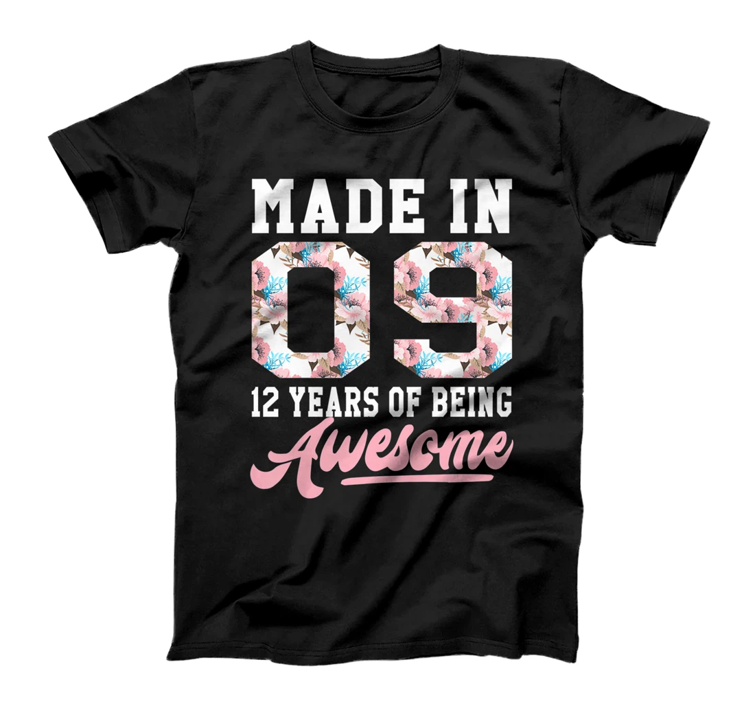 12 Year Old Girl Gifts For 12th Birthday Gift Born In 2009 Premium T-Shirt