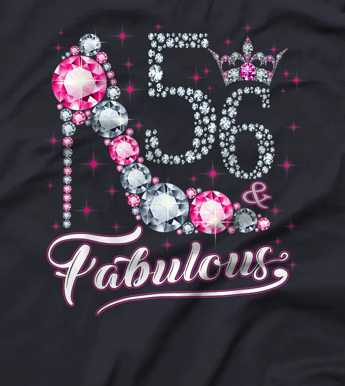 56 And & Fabulous 1965 56Th Birthday Gift Tee For Womens T-Shirt
