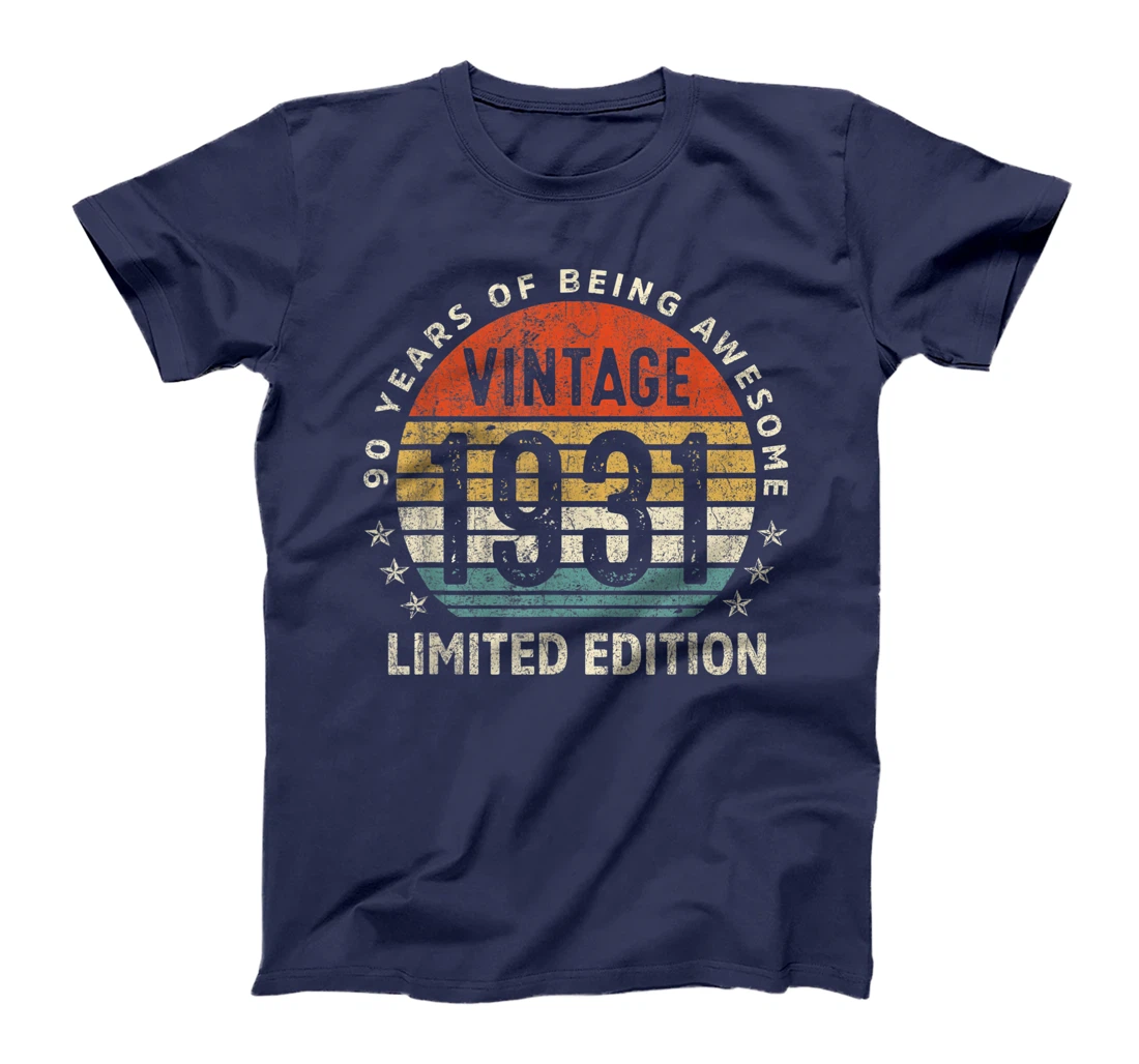 90 Year Old Retro Vintage 1931 Limited Edition 90th Birthday T-Shirt