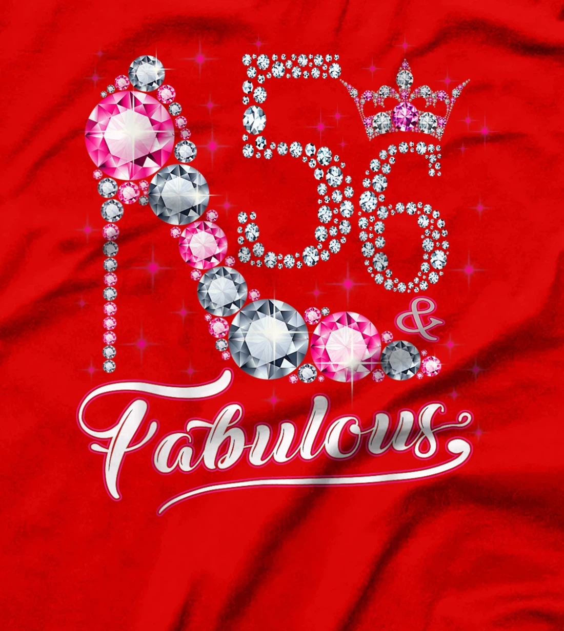 56 And & Fabulous 1965 56Th Birthday Gift Tee For Womens T-Shirt