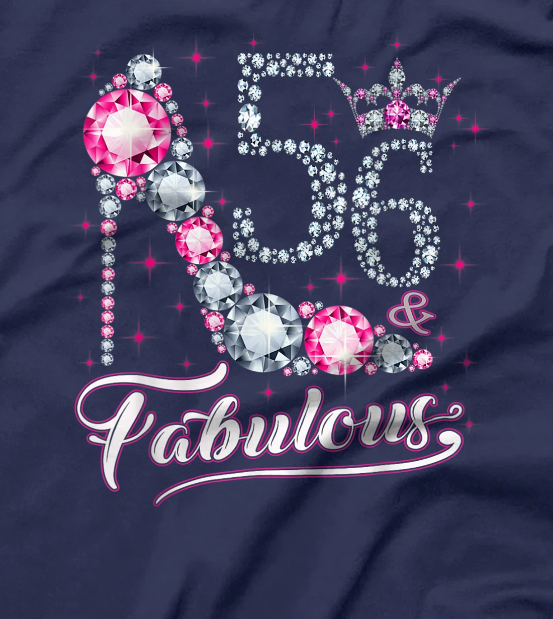 56 And & Fabulous 1965 56Th Birthday Gift Tee For Womens T-Shirt