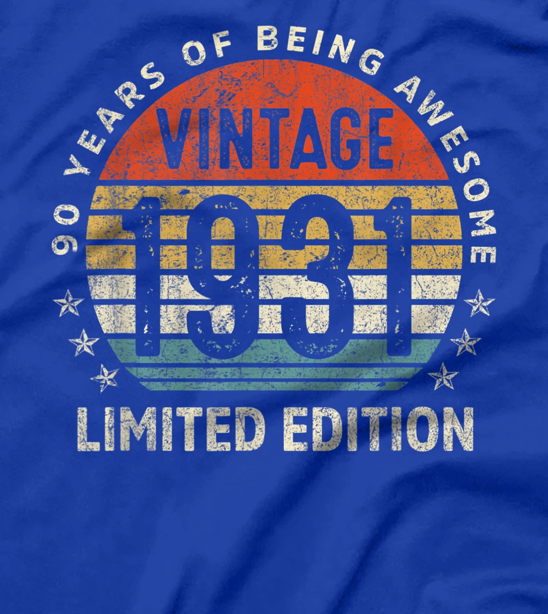 90 Year Old Retro Vintage 1931 Limited Edition 90th Birthday T-Shirt