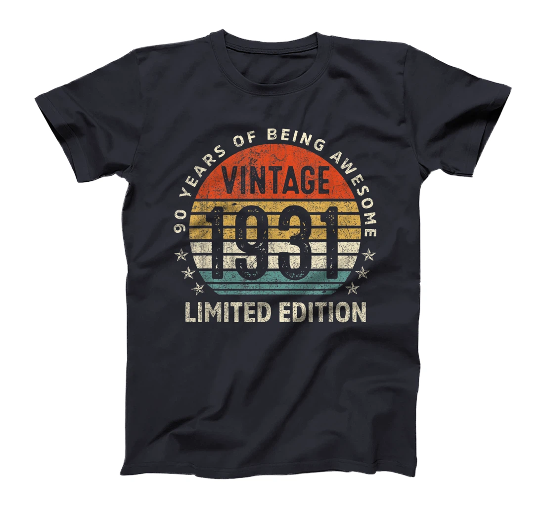 90 Year Old Retro Vintage 1931 Limited Edition 90th Birthday T-Shirt