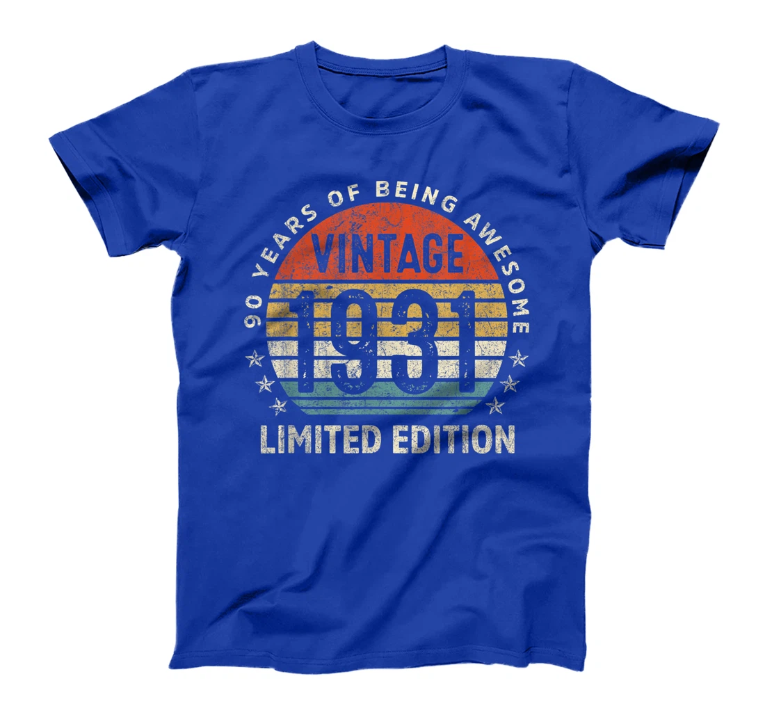 90 Year Old Retro Vintage 1931 Limited Edition 90th Birthday T-Shirt