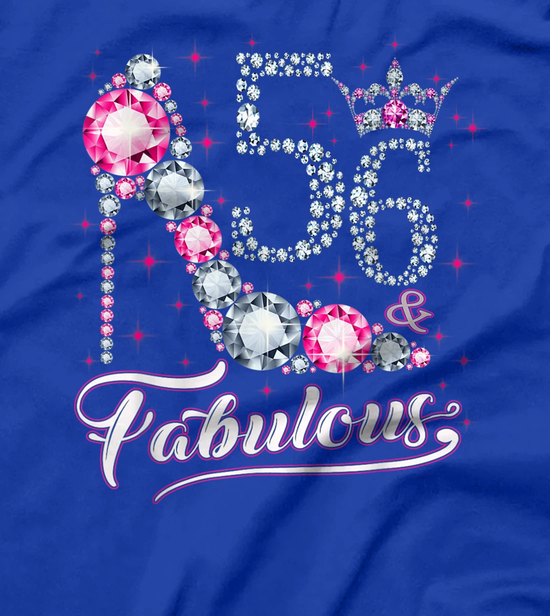 56 And & Fabulous 1965 56Th Birthday Gift Tee For Womens T-Shirt