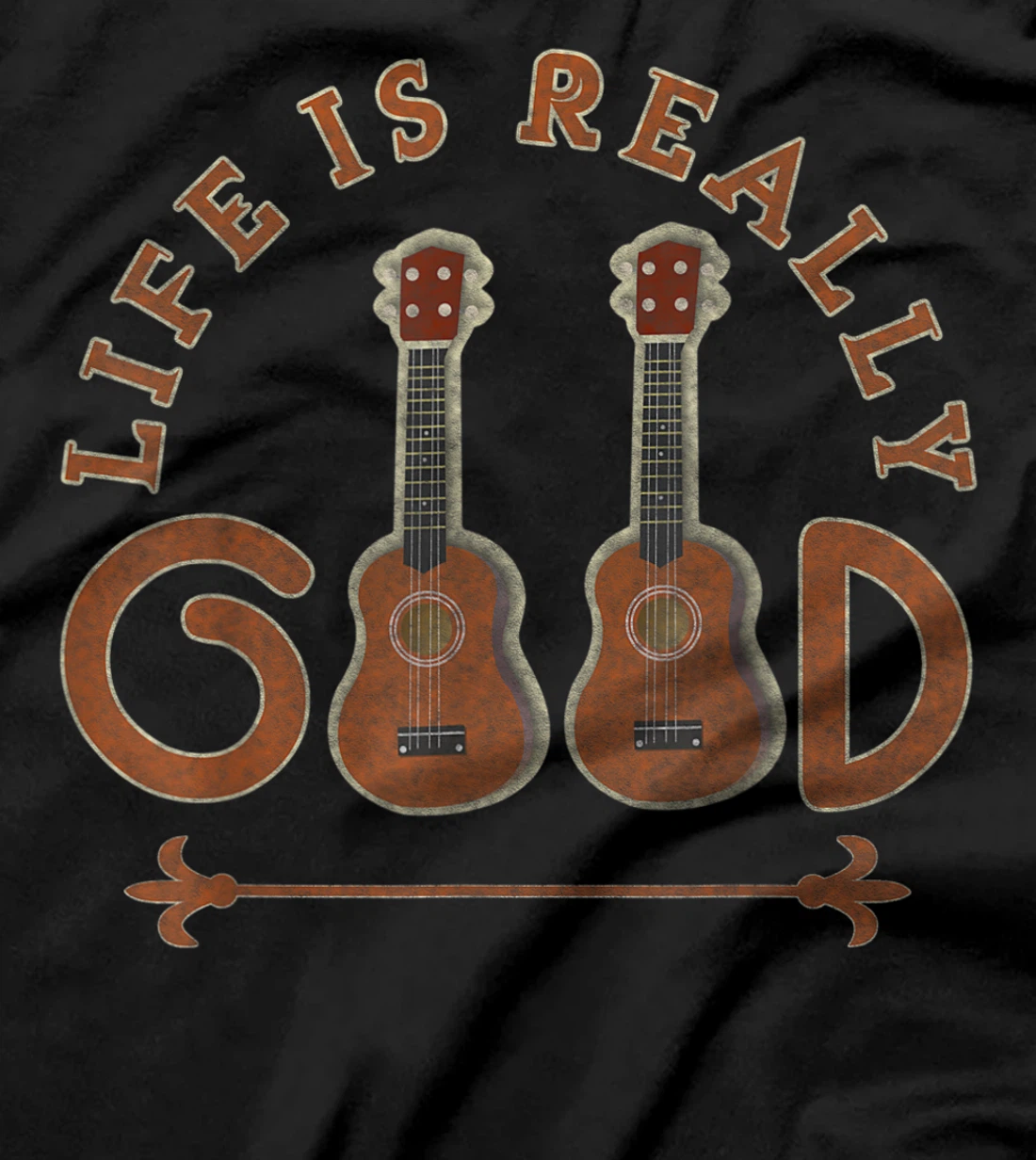 vintage Life Is Really Good Guitar T-Shirt