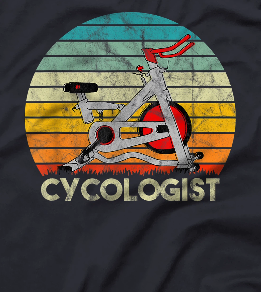 Cycologist Tshirt Indoor Cycling Bike Stationary Exercise T-Shirt