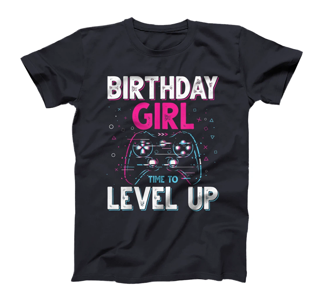 Birthday Girl Time to Level Up Video Game Birthday Gift Girl T-Shirt