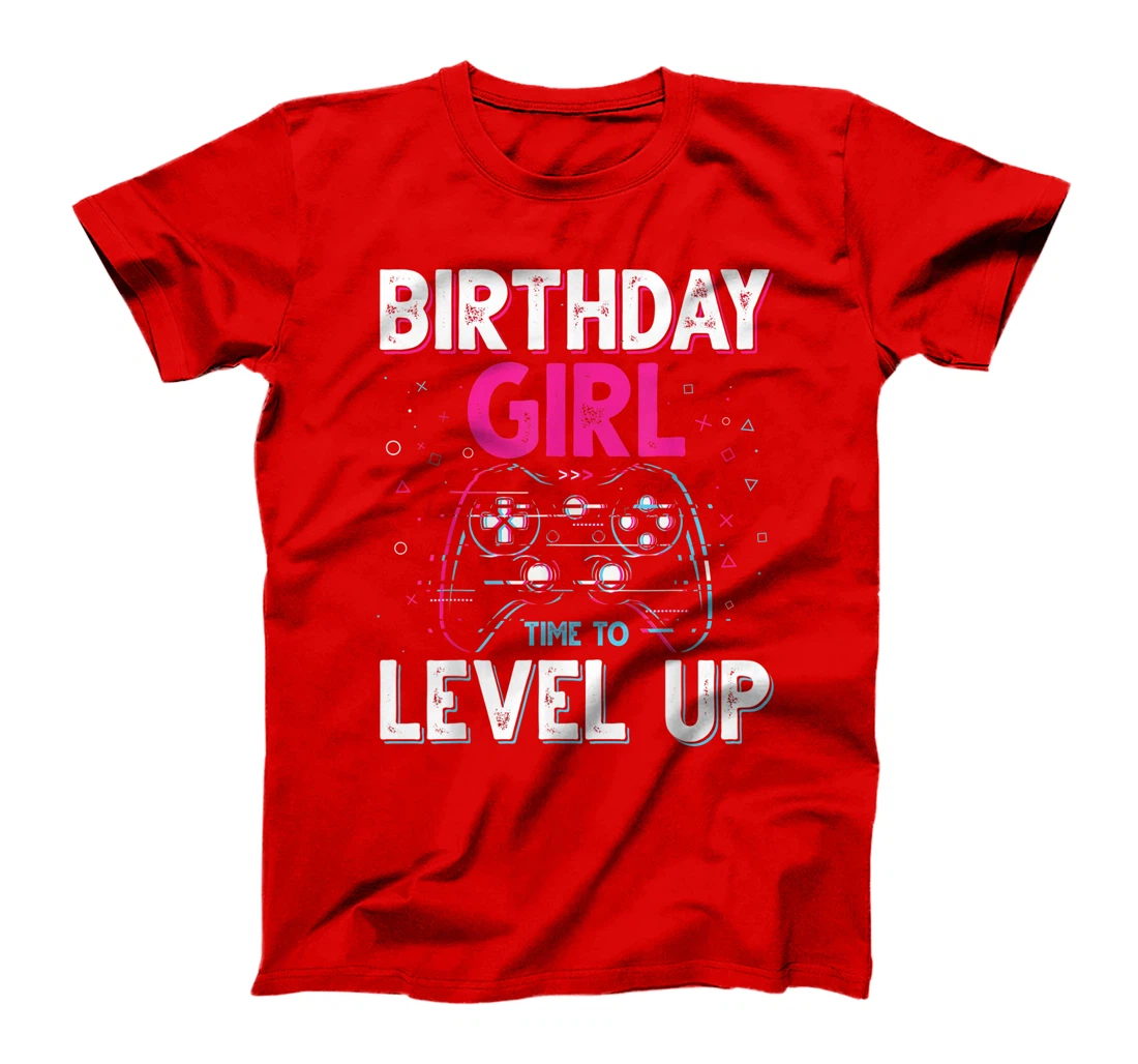 Birthday Girl Time to Level Up Video Game Birthday Gift Girl T-Shirt