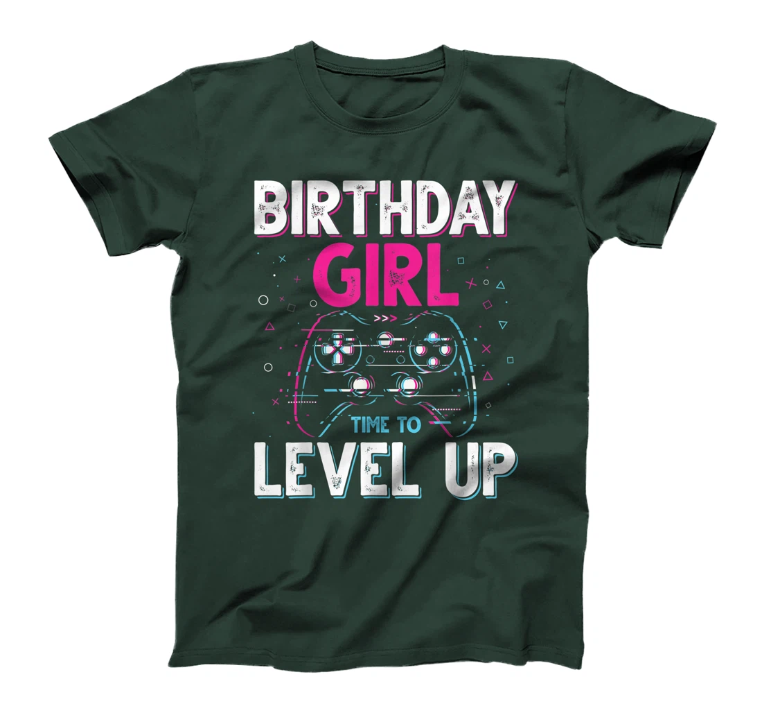 Birthday Girl Time to Level Up Video Game Birthday Gift Girl T-Shirt
