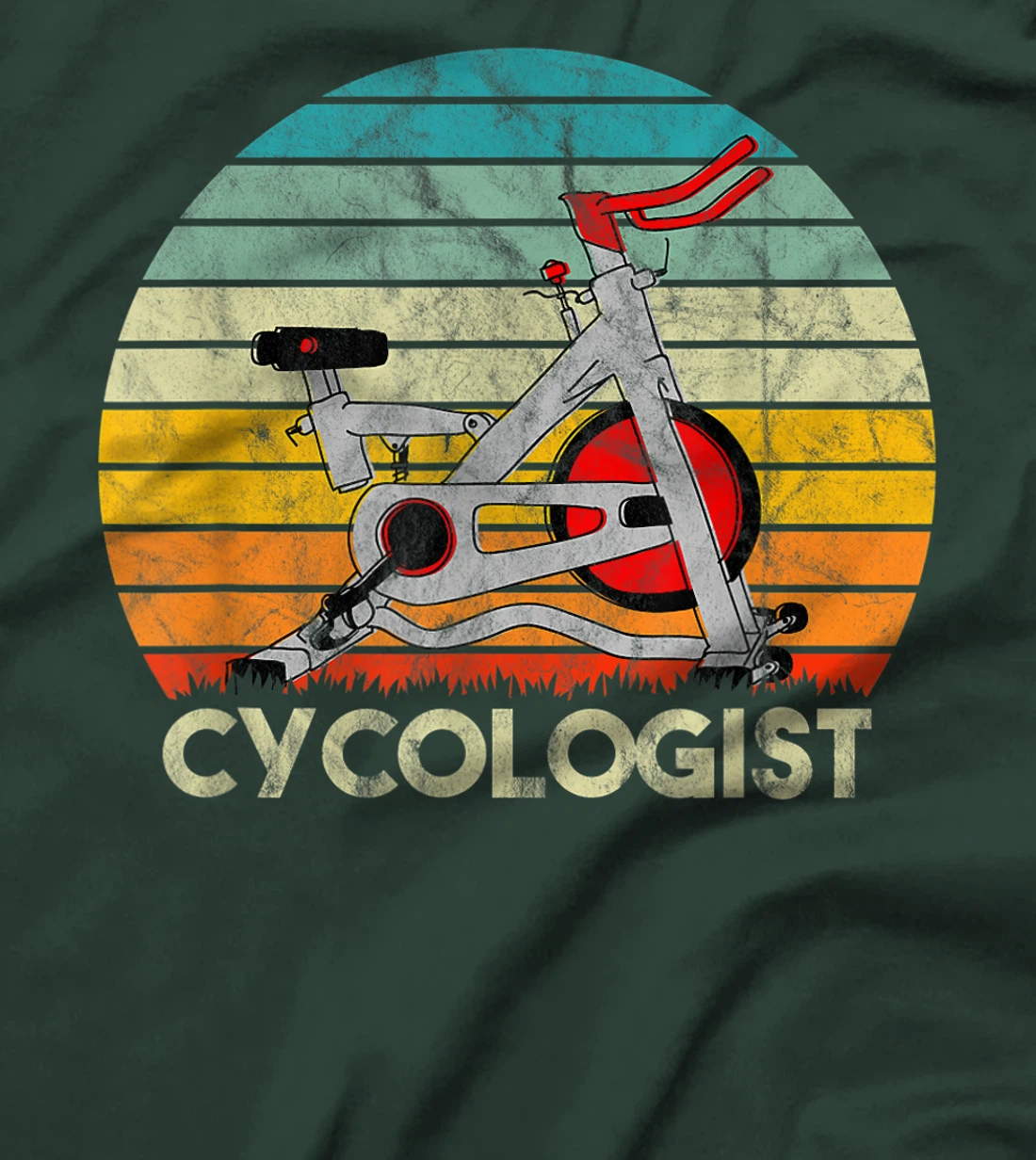 Cycologist Tshirt Indoor Cycling Bike Stationary Exercise T-Shirt