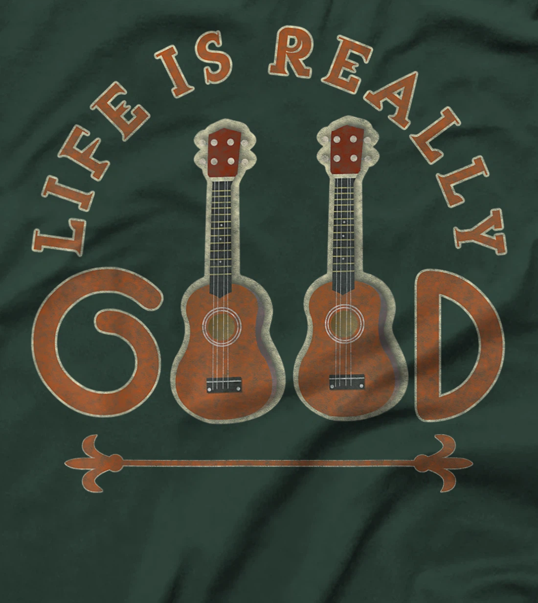 vintage Life Is Really Good Guitar T-Shirt