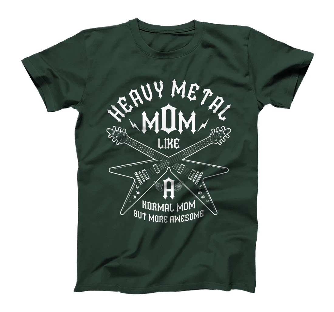 Heavy Metal Mom But More Awesome Metalhead Guitar Headbanger T-Shirt