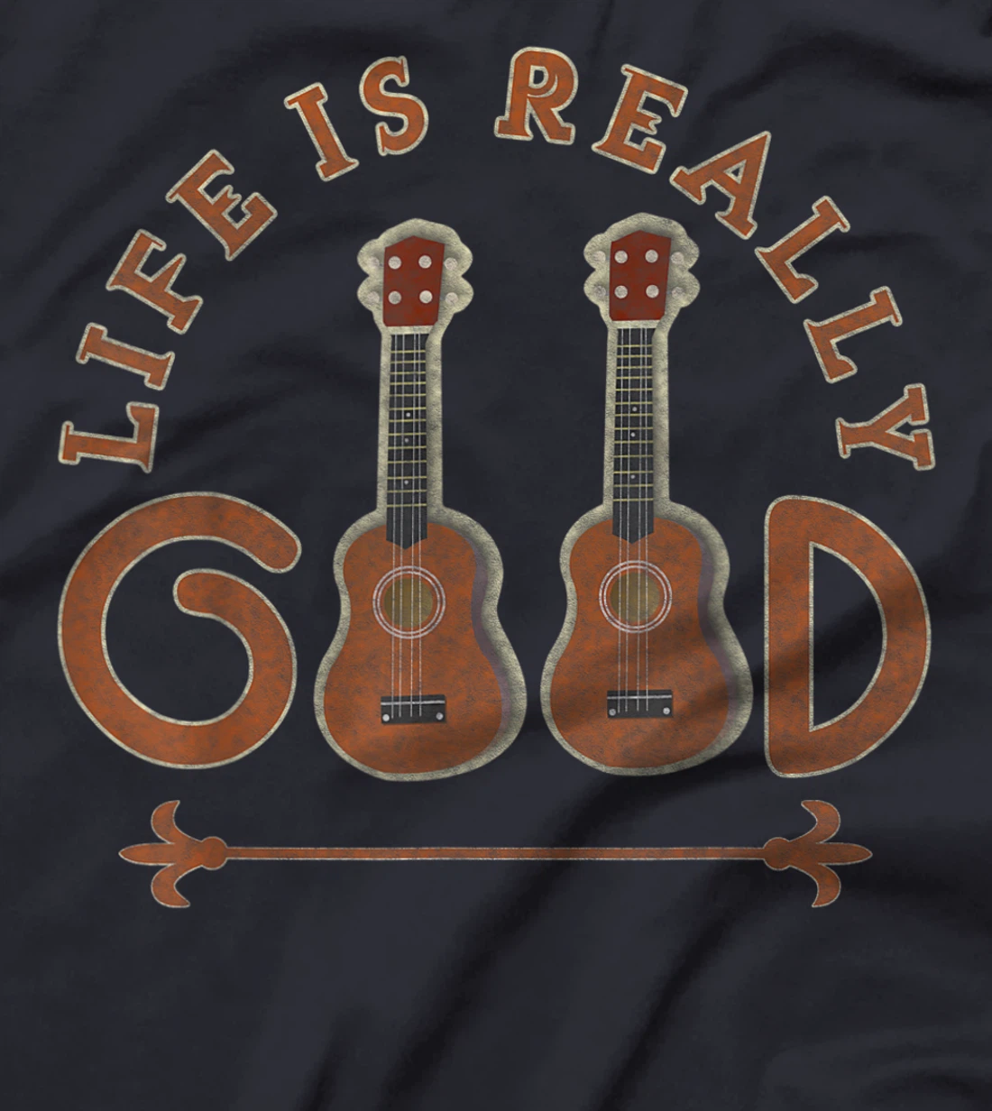 vintage Life Is Really Good Guitar T-Shirt