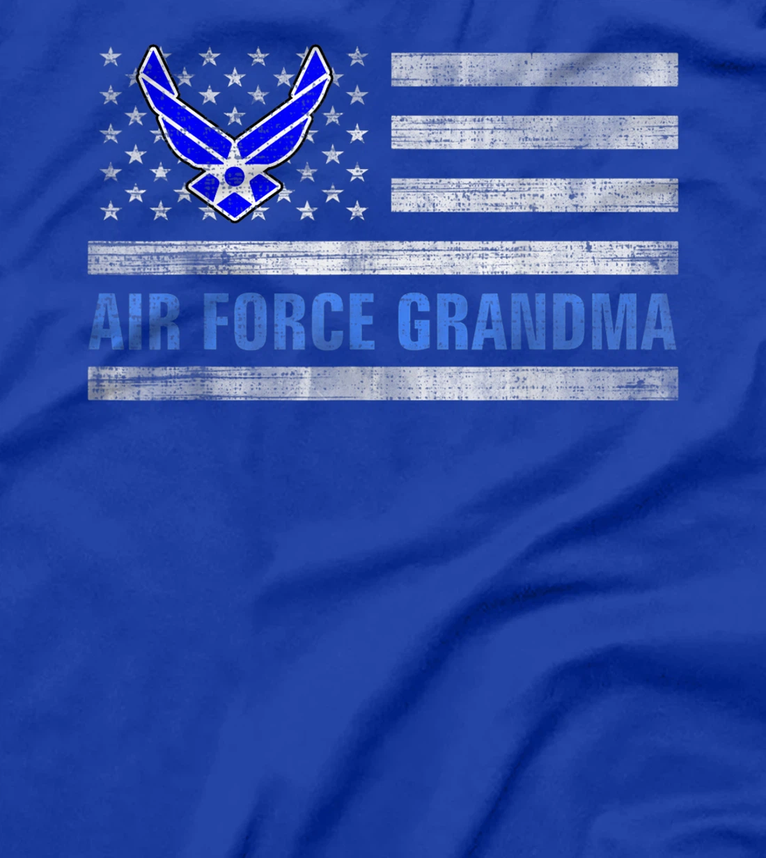 Air Force Grandma With American Flag Gift For Veteran Day T-Shirt