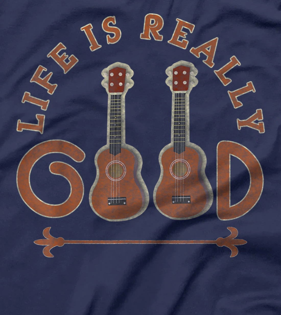 vintage Life Is Really Good Guitar T-Shirt
