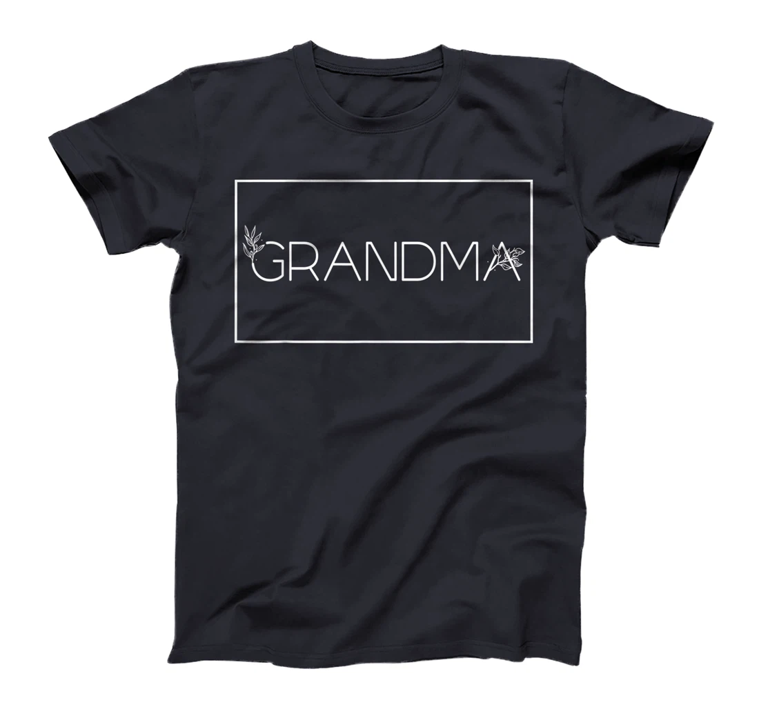Cute Grandma Shirt Floral Mother Day 2021 Square Grandma T-Shirt