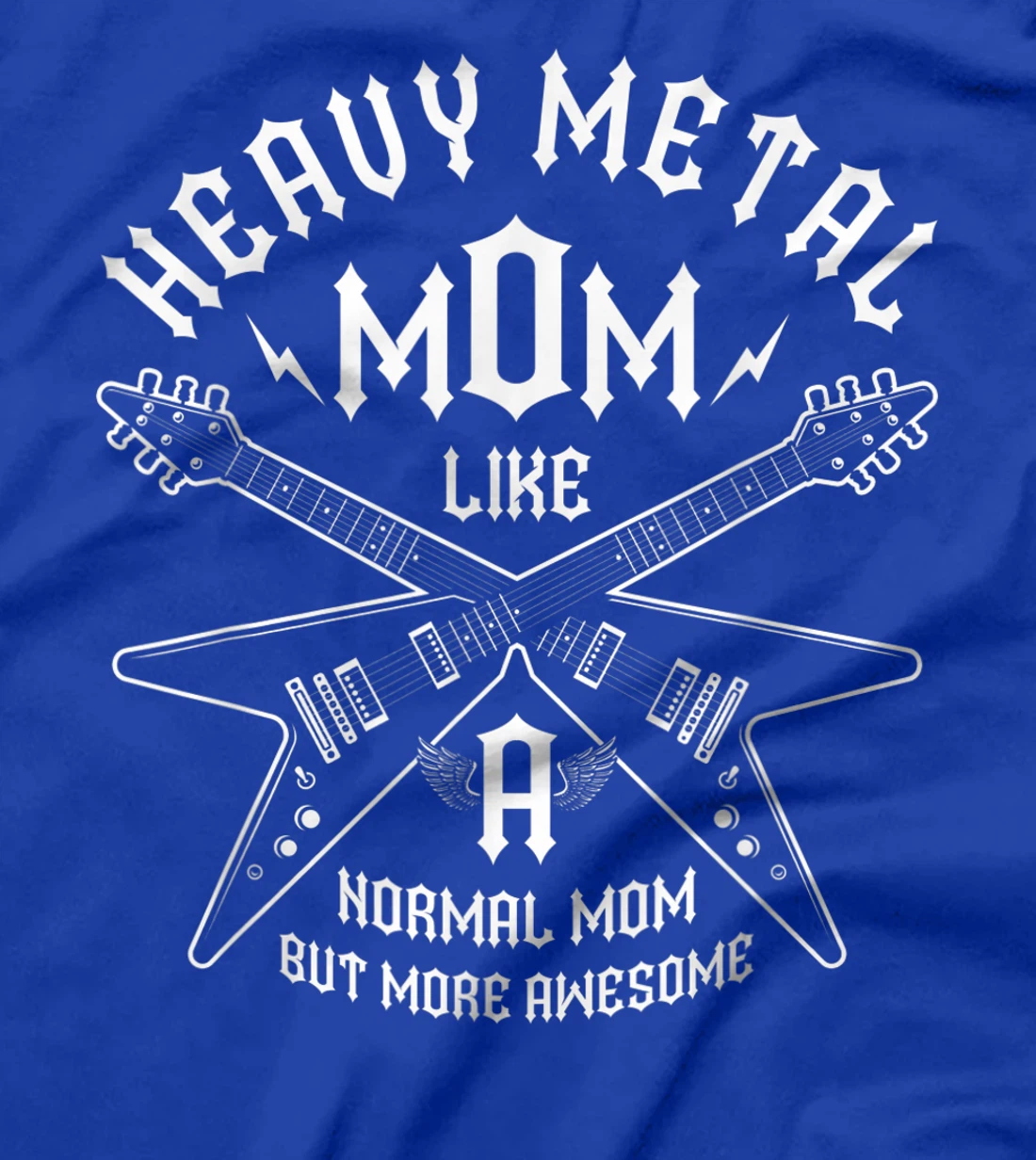 Heavy Metal Mom But More Awesome Metalhead Guitar Headbanger T-Shirt