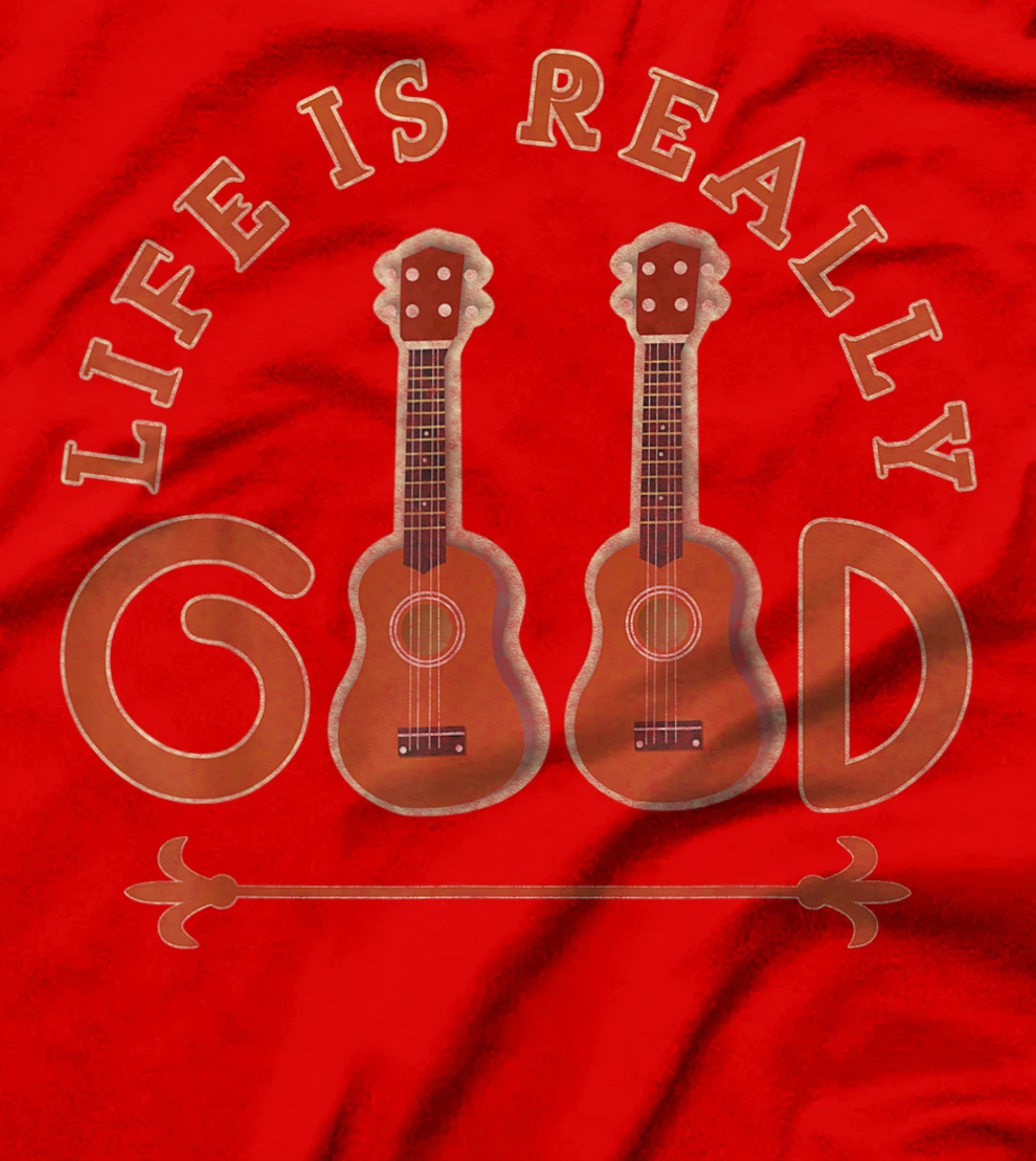vintage Life Is Really Good Guitar T-Shirt