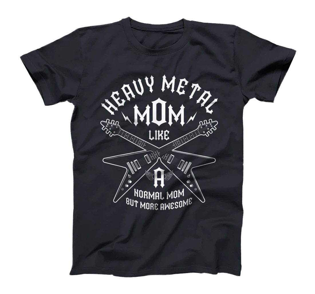 Heavy Metal Mom But More Awesome Metalhead Guitar Headbanger T-Shirt