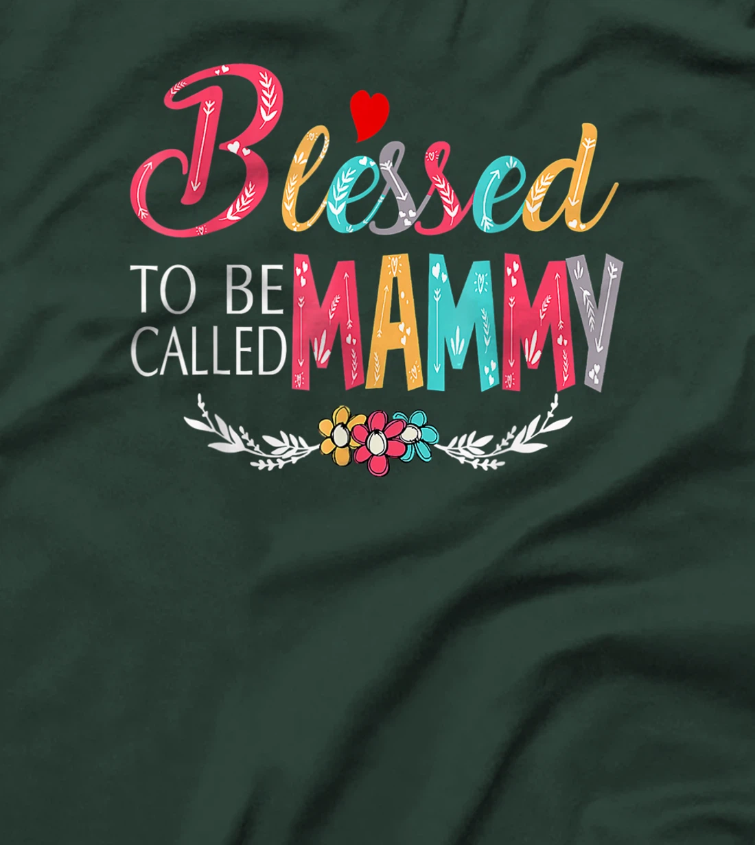 Blessed To Be Called Mom And Mammy Tshirt Funny Mammy T-Shirt
