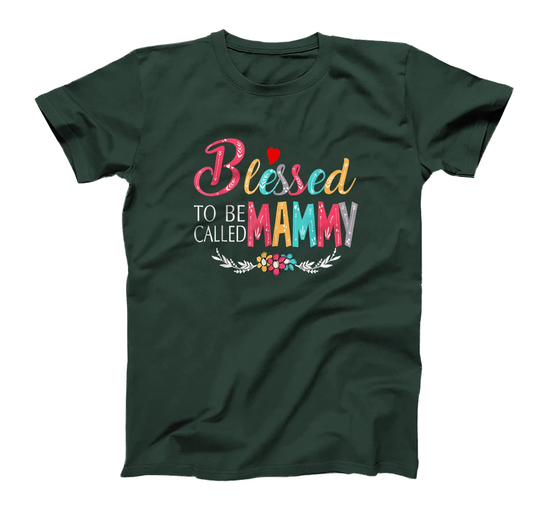 Blessed To Be Called Mom And Mammy Tshirt Funny Mammy T-Shirt