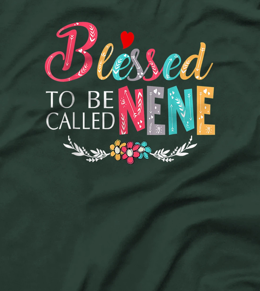 Blessed To Be Called Mom And Nene Tshirt Funny Nene T-Shirt