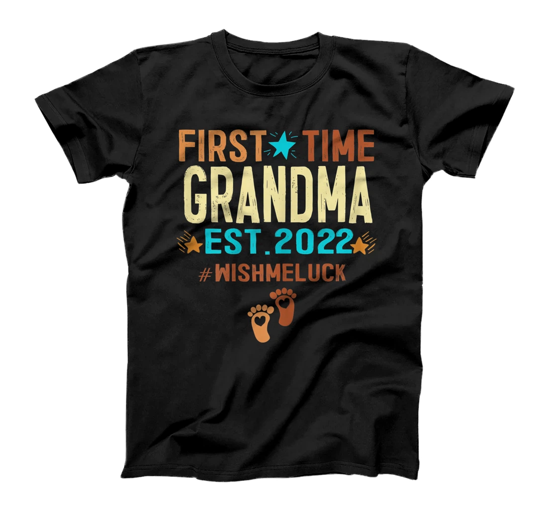 Womens Promoted To Grandma 2022 First Time Grandma Est 2022 T-Shirt