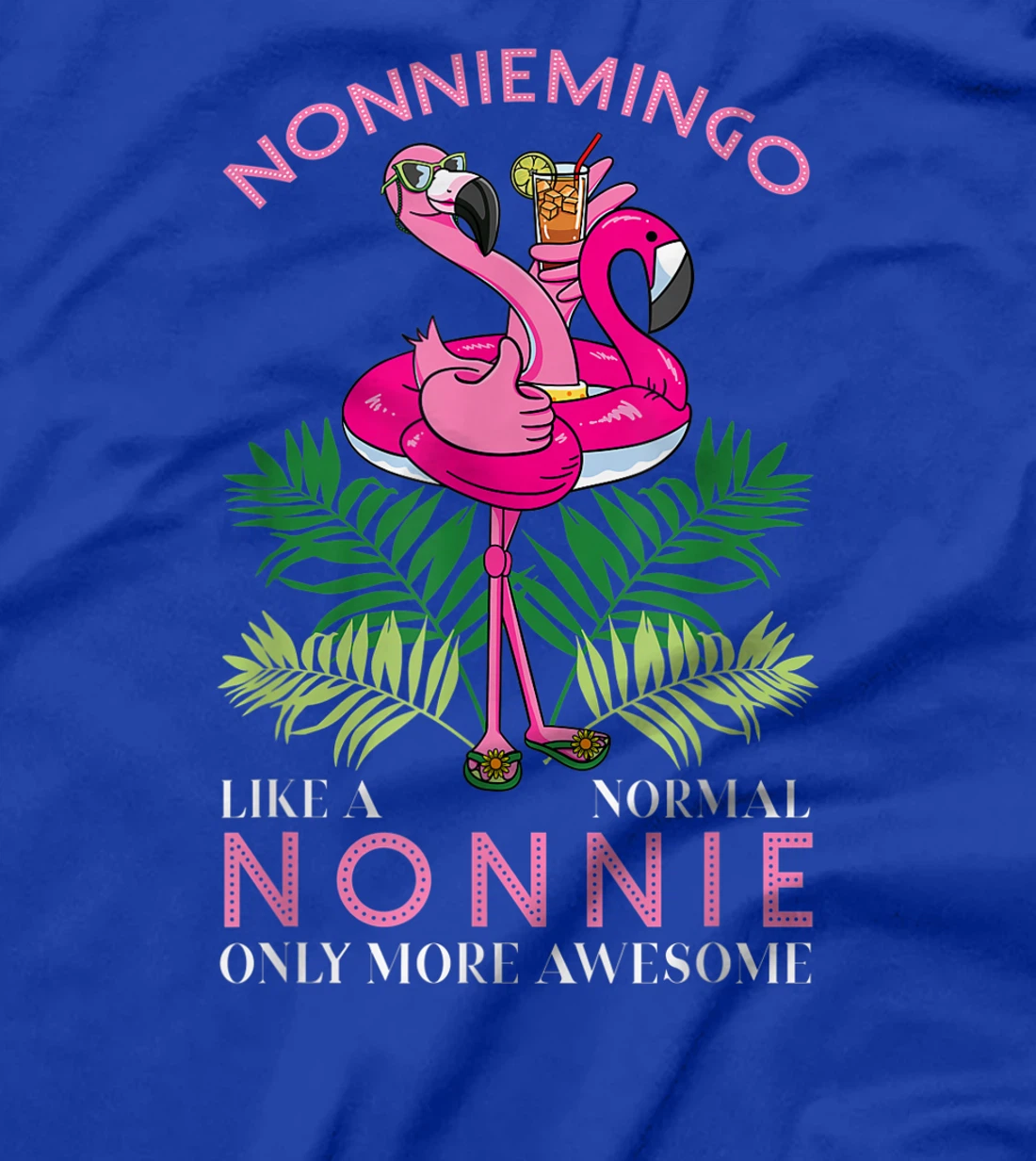 Nonniemingo Grandmother Flamingo Lover Gramma Grandma Granny T-Shirt