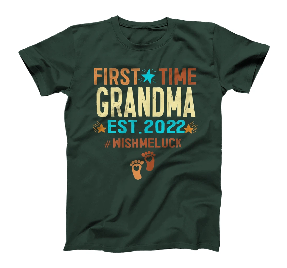Womens Promoted To Grandma 2022 First Time Grandma Est 2022 T-Shirt